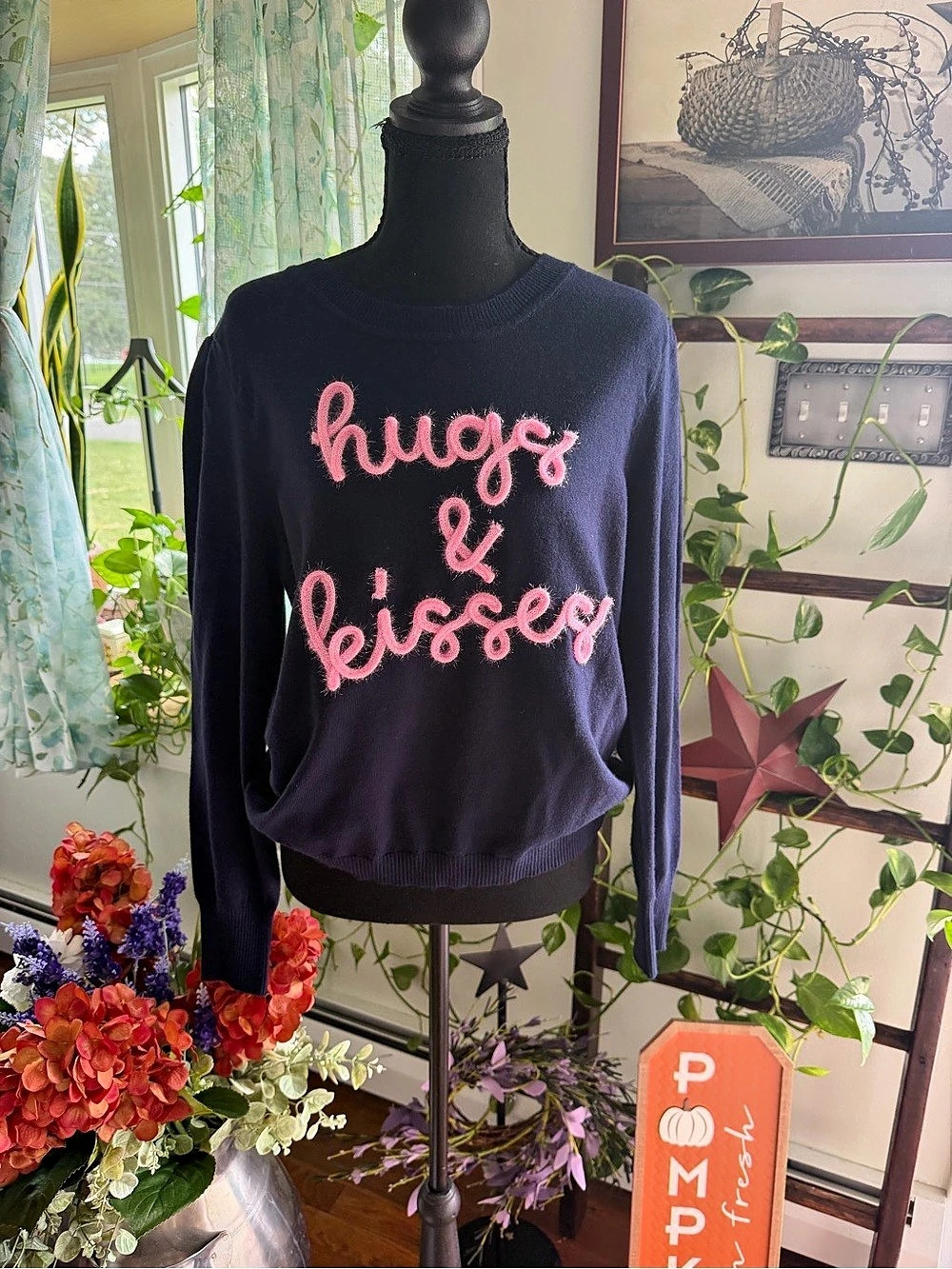 Zac & Rachel Hugs and Kisses Sweater Graphic Sweatshirt